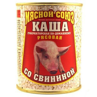 Каша Мясной Союз рисовая со свининой 340г